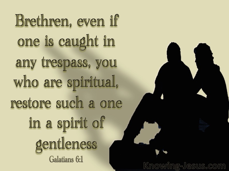 Galatians 6:1 Restore Such A One (gold)